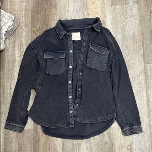 Thread & Supply Black Washed Corduroy Shacket